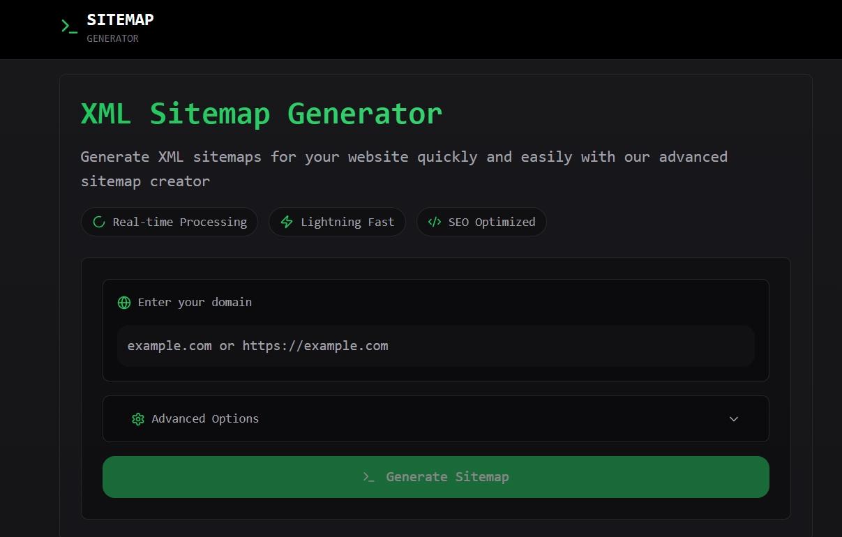 免费XML站点地图生成器：XML Sitemap Generator
